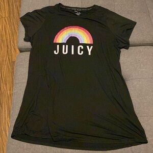 Juicy Couture Pyjama Short Sleeve T-Shirt Sleepwear Women's Size 2XL Oversized